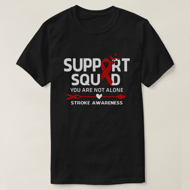 T-shirt Soutenir le guerrier Équipe de sensibilisation aux (Design devant)