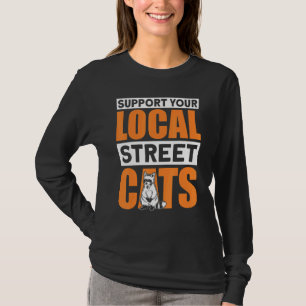 T-shirt Soutenir les chats de rue locaux Panda Jouet en pe