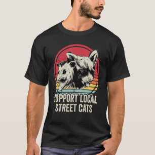 T-shirt Soutenir les chats des rues locaux Possum et Rato