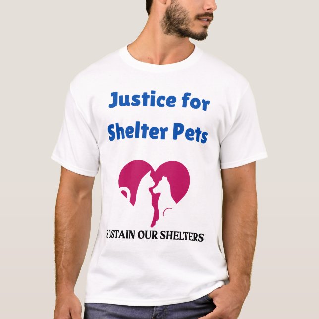T-shirt Soutenir nos abris Justice pour Abris Animaux de c (Devant)