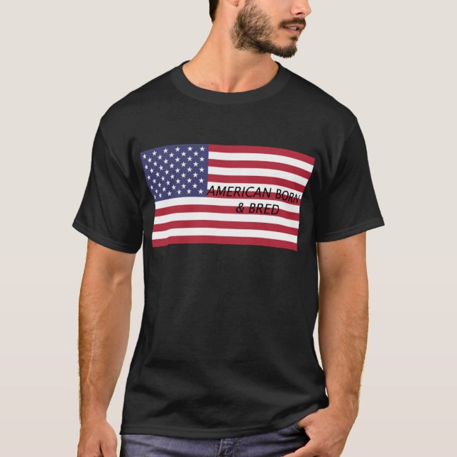 T-shirt Soutenu américain et multipliée (Devant)