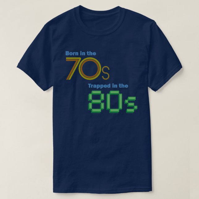 T-shirt Soutenu dans les années 70, emprisonné dans le (Design devant)