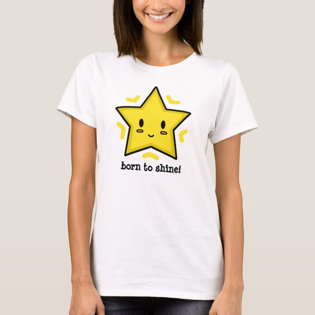 T-shirt Soutenu pour briller ! Dessus (Devant)