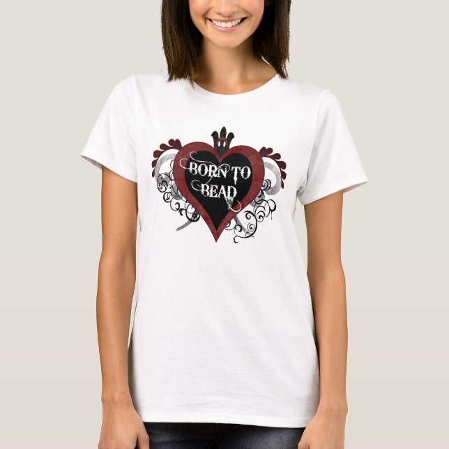 T-shirt Soutenu pour perler (rouge) (Devant)