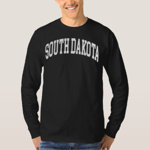 T-shirt South Dakota US College Font Fier American USA St