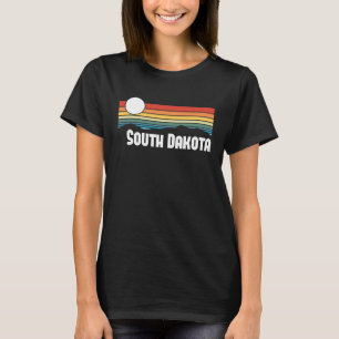 T-shirt South Dakota Vintage Sunset 80s Retro Summer State