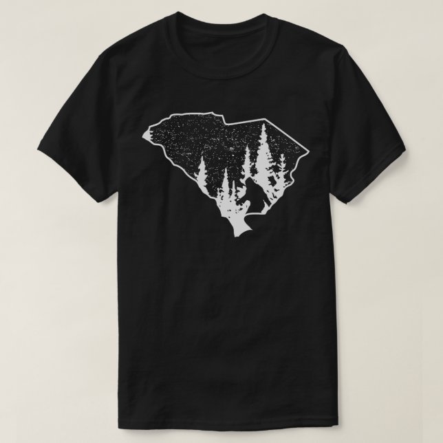 T-shirt South olina Silhouette State Pride Cadeau (Design devant)