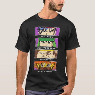 T-shirt South Park Four Block Anime Character Eyes Cartoon