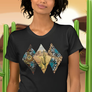 T-shirt Southwest Desert Cactus Paysage Art