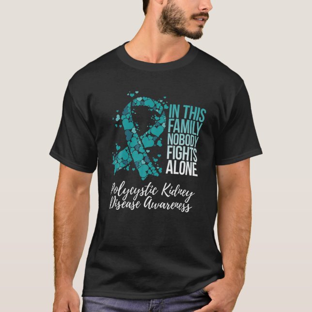 T-shirt Soutien à la famille Maladie du rein polykystique  (Devant)