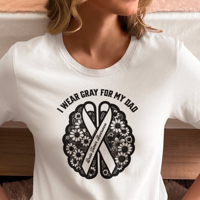 T-shirt Soutien à la sensibilisation à la tumeur du cervea (Créateur téléchargé)