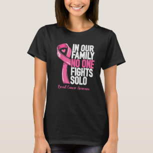 T-shirt Soutien au cancer du sein Famille Femmes Cancer du