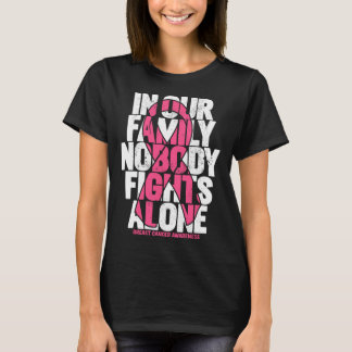 T-shirt Soutien au cancer du sein Famille rose Cancer du s