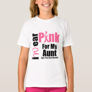 T-shirt Soutien au cancer du sein Tante de ruban rose