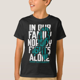 T-shirt Soutien au cancer ovarien Famille Cancer ovarien