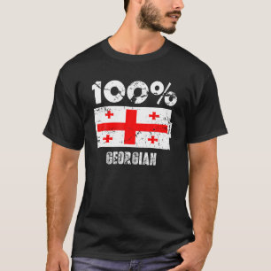 T-shirt Soutien au drapeau de Géorgie   Puissance de batte