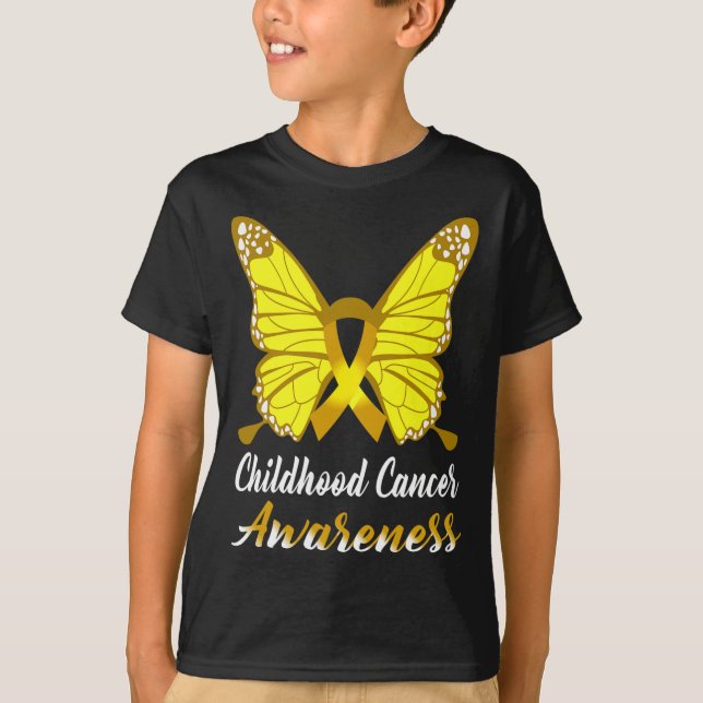 T-shirt Soutien au ruban pour papillon de sensibilisation  (Devant)