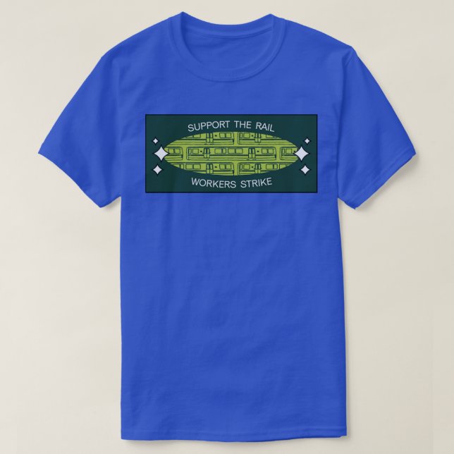 T-shirt Soutien aux travailleurs ferroviaires grève RMT (Design devant)