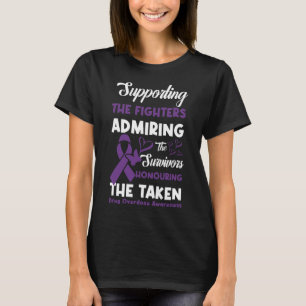 T-shirt Soutien Combattants Honorer La Surdose De Drogue P