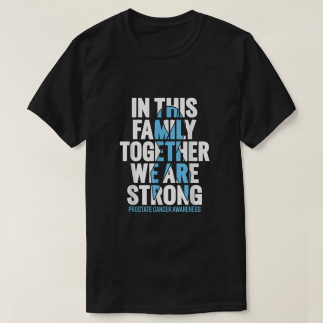 T-shirt Soutien contre le cancer de la prostate. Cancer de (Design devant)