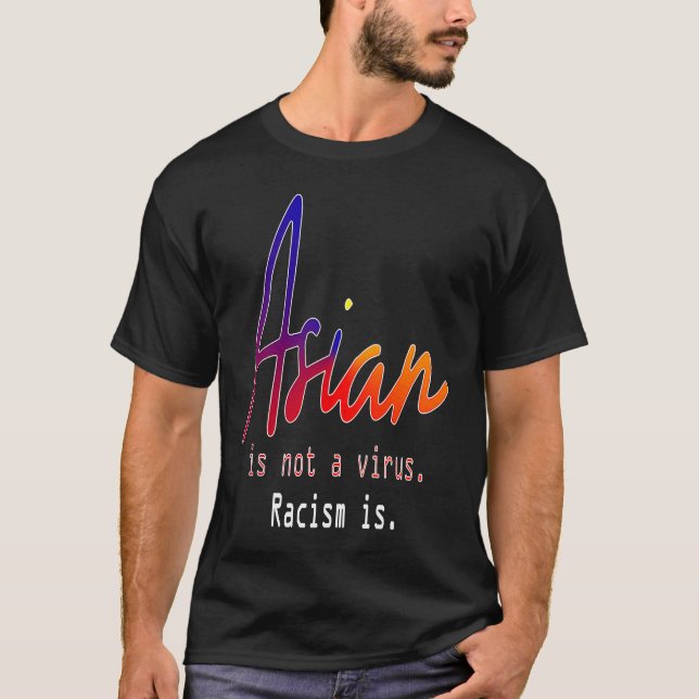 T-shirt Soutien contre le racisme asiatique AAPI Sensibili (Devant)