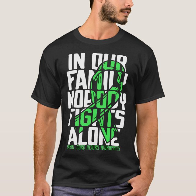 T-shirt Soutien Cordon de colonne vertébrale blessure Guer (Devant)