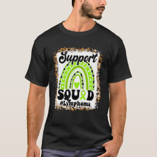 T-shirt Soutien Corps Lime Green Ribbon Rainbow Lymphoma A