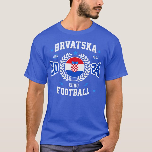 T-shirt Soutien Croatie 2024 (Devant)