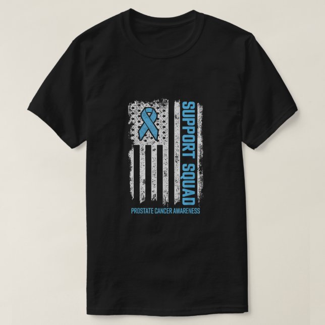 T-shirt Soutien de l'équipe de soutien contre le cancer de (Design devant)