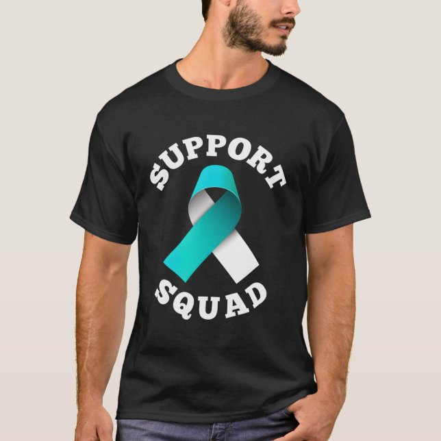 T-shirt Soutien de l'équipe de soutien Sensibilisation au  (Devant)
