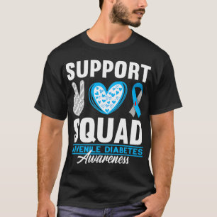 T-shirt Soutien de l'équipe Sensibilisation au diabète juv