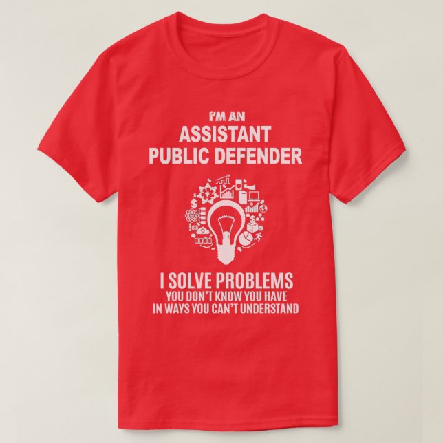 T-SHIRT SOUTIEN DU DÉFENSEUR PUBLIC RÉSOUDRE LES PROBLÈMES (Design devant)