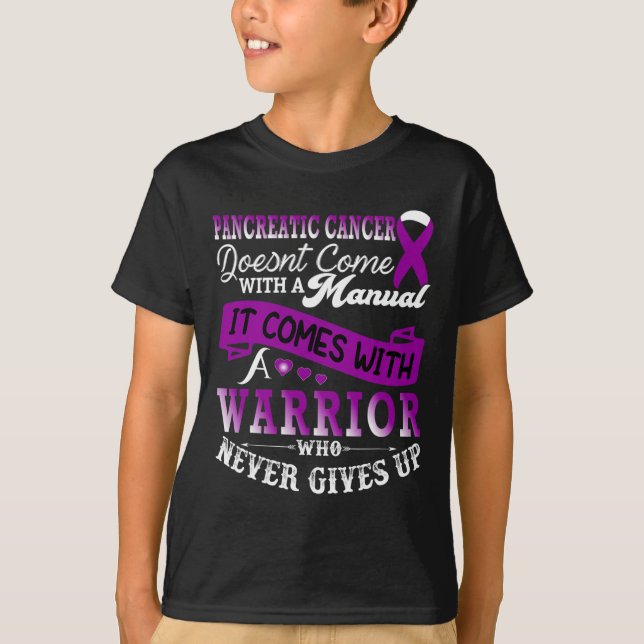 T-shirt Soutien du guerrier de sensibilisation au cancer d (Devant)
