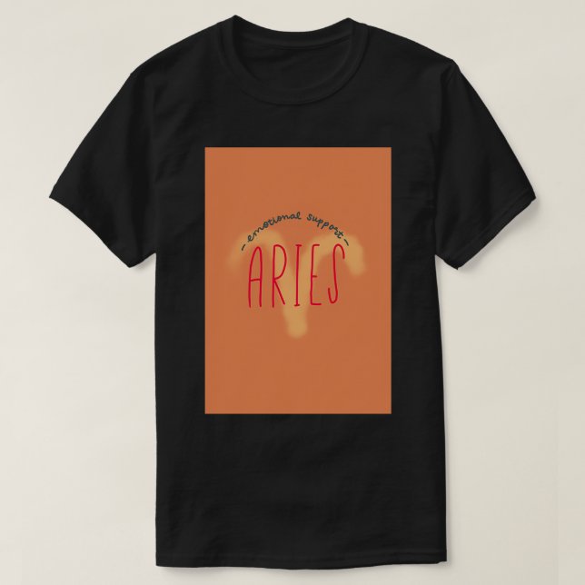 T-shirt Soutien émotionnel Bries Béliers Zodiac Art (Design devant)
