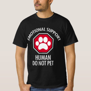 T-shirt Soutien émotionnel Humain Ne pas animal