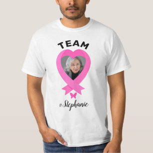 T-shirt Soutien Équipe Sensibilisation au cancer du sein P