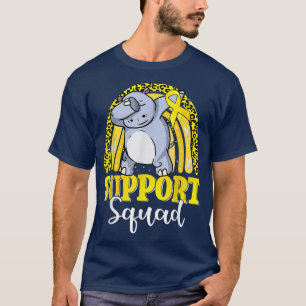 T-shirt Soutien Escadron Dabbing Hippopotamus Rainbow Chil