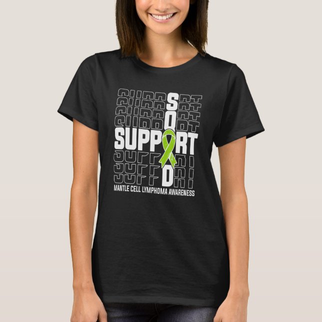 T-shirt Soutien Escadron Mantal Cellule Lymphome Sensibili (Devant)