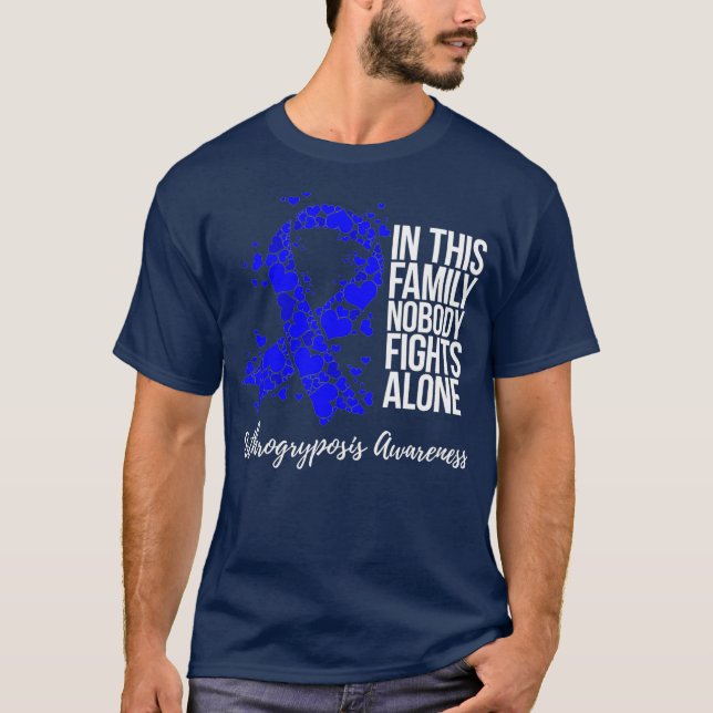 T-shirt Soutien familial Arthrogryposis Sensibilisation (Devant)