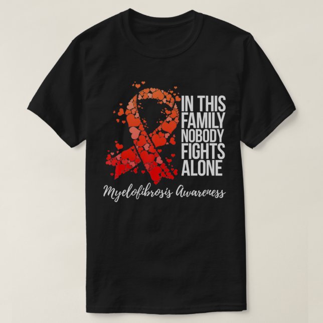 T-shirt Soutien familial Myélofibrose Sensibilisation (Design devant)