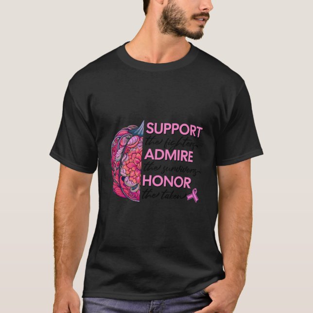 T-shirt Soutien Les Combattants Admirent Les Survivants Ho (Devant)