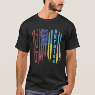 T-shirt Soutien politique Je suis avec Ukraine USA Ukraine