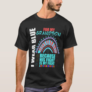 T-shirt Soutien Sensibilisation sur l'autisme grand-mère J