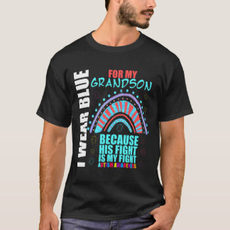T-shirt Soutien Sensibilisation sur l'autisme grand-mère J