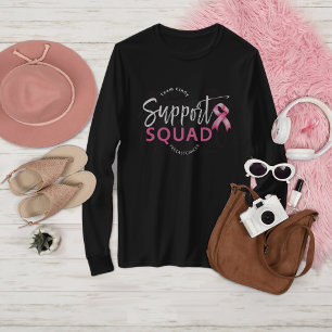 T-shirt Soutien Squad Cancer du Sein Ruban rose
