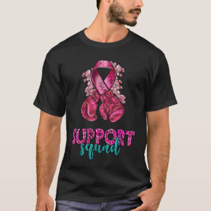 T-shirt Soutien Squad Cancer du Sein Sensibilisation Gant