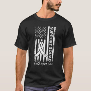 T-shirt Soutien Squad Ribbon Faith Hope Love Cancer du Pou
