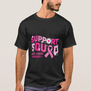 T-shirt Soutien Squad Sensibilisation au cancer du sein Ru
