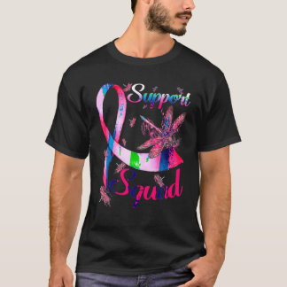 T-shirt Soutien Squad Sensibilisation au cancer du sein Ru