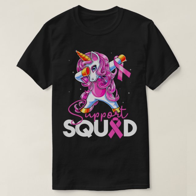 T-shirt Soutien Squad Sensibilisation au cancer du sein Un (Design devant)